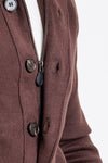 CARDIGAN UOMO MAGLIONE GIACCA CON BOTTONI E ZIP COLLO ALTO