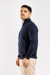 MAGLIA UOMO MAGLIONCINO MEZZA ZIP TINTA UNITA CASUAL COMFORT