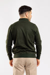 MAGLIA UOMO MAGLIONCINO MEZZA ZIP TINTA UNITA CASUAL COMFORT
