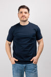 T-SHIRT UOMO GIROCOLLO COTONE MERCERIIZZATO TINTA UNITA DATCH