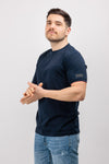 T-SHIRT UOMO GIROCOLLO COTONE MERCERIIZZATO TINTA UNITA DATCH
