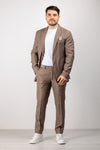 TAILORED MEN'S SUIT JACKET + TROUSERS COMPLETE MADE IN ITALY