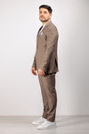 TAILORED MEN'S SUIT JACKET + TROUSERS COMPLETE MADE IN ITALY