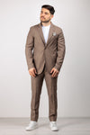 TAILORED MEN'S SUIT JACKET + TROUSERS COMPLETE MADE IN ITALY