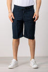 BERMUDA UOMO SARTORIALE LINO PANTALACCIO TASCA AMERICA