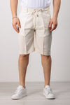 BERMUDA UOMO SARTORIALE LINO PANTALACCIO TASCA AMERICA