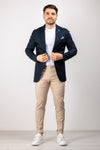 PANTALONE UOMO TASCA AMERICA SARTORIALE TELA PARACADUTE