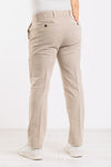 PANTALONE UOMO VELLUTO ARMATURATO TASCA AMERICA SLIM MADE IN ITALY