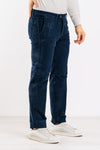 PANTALONE UOMO VELLUTO ARMATURATO TASCA AMERICA SLIM MADE IN ITALY