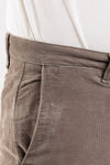 PANTALONE UOMO VELLUTO ARMATURATO TASCA AMERICA SLIM MADE IN ITALY