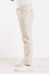 PANTALONI UOMO VELLUTO 500 RIGHE CON PINCES ELASTICO IN VITA MADE IN ITALY