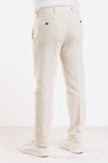 PANTALONI UOMO VELLUTO 500 RIGHE CON PINCES ELASTICO IN VITA MADE IN ITALY
