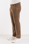 PANTALONI UOMO VELLUTO 500 RIGHE CON PINCES ELASTICO IN VITA MADE IN ITALY
