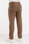 PANTALONI UOMO VELLUTO 500 RIGHE CON PINCES ELASTICO IN VITA MADE IN ITALY