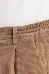 PANTALONI UOMO VELLUTO 500 RIGHE CON PINCES ELASTICO IN VITA MADE IN ITALY