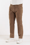 PANTALONI UOMO VELLUTO 500 RIGHE CON PINCES ELASTICO IN VITA MADE IN ITALY
