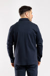 CAMICIA UOMO OVER SHIRT JERSEY PUNTO MILANO CON TASCHE MADE IN ITALY