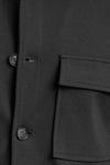 CAMICIA UOMO OVER SHIRT JERSEY PUNTO MILANO CON TASCHE MADE IN ITALY