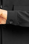 CAMICIA UOMO OVER SHIRT JERSEY PUNTO MILANO CON TASCHE MADE IN ITALY