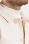CAMICIA UOMO OVER SHIRT JERSEY PUNTO MILANO CON TASCHE MADE IN ITALY