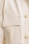 CAMICIA UOMO OVER SHIRT JERSEY PUNTO MILANO CON TASCHE MADE IN ITALY