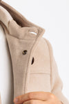 GIACCONE UOMO MONTGOMERY CON CAPPUCCIO CAPPOTTO MADE IN ITALY