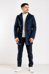 GIACCONE UOMO MONTGOMERY CON CAPPUCCIO CAPPOTTO MADE IN ITALY