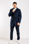 GIACCONE UOMO MONTGOMERY CON CAPPUCCIO CAPPOTTO MADE IN ITALY