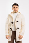 GIACCONE UOMO MONTGOMERY CON CAPPUCCIO CAPPOTTO MADE IN ITALY