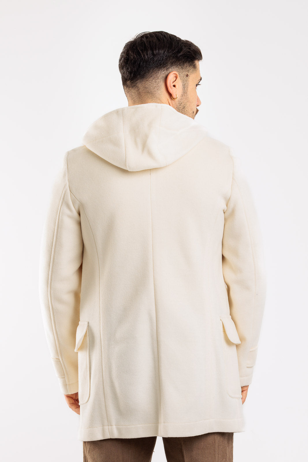 Evoga Giacca Montgomery Invernale Uomo Con Alamari E Cappuccio | Cappotto Trench Slim Fit Made In Italy - Taglie Regolari