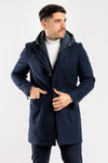CAPOTTO UOMO BARONETTO CON CAPPUCCIO E PETTORINA REMOVIBILE MADE IN ITALY