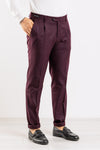 PANTALONE UOMO SARTORIALE TASCA AMERICA PINCES MADE IN ITALY ELEGANTE