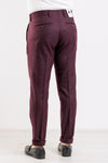 PANTALONE UOMO SARTORIALE TASCA AMERICA PINCES MADE IN ITALY ELEGANTE
