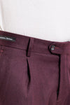 PANTALONE UOMO SARTORIALE TASCA AMERICA PINCES MADE IN ITALY ELEGANTE