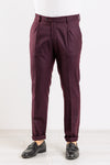 PANTALONE UOMO SARTORIALE TASCA AMERICA PINCES MADE IN ITALY ELEGANTE