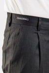 PANTALONE UOMO SARTORIALE TASCA AMERICA PINCES MADE IN ITALY ELEGANTE