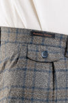 PANTALONI UOMO SARTORIALI FANTASIA QUADRI TASCA AMERICA PINCES SLIM