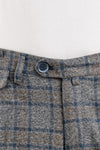 PANTALONI UOMO SARTORIALI FANTASIA QUADRI TASCA AMERICA PINCES SLIM