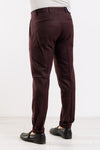 PANTALONE UOMO SARTORIALE TASCA AMERICA PINCES TINTA UNITA MADE IN ITALY