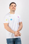T-SHIRT UOMO MANICA CORTA SHOCKLY HAND FLOWER GIROCOLLO COTONE