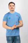 T-SHIRT UOMO MANICA CORTA SHOCKLY HAND FLOWER GIROCOLLO COTONE