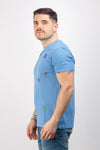 T-SHIRT UOMO MANICA CORTA SHOCKLY HAND FLOWER GIROCOLLO COTONE