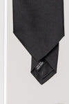CRAVATE UNIE POUR HOMME AVEC BRODERIE 100 % SOIE FABRIQUÉE EN ITALIE CVT023
