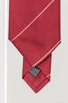 CRAVATE HOMME À MOTIF RAYÉ 100% SOIE FABRIQUÉE EN ITALIE CVT028