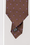 CRAVATE HOMME 100% SOIE MOTIF À POIS FABRIQUÉE EN ITALIE CVT004